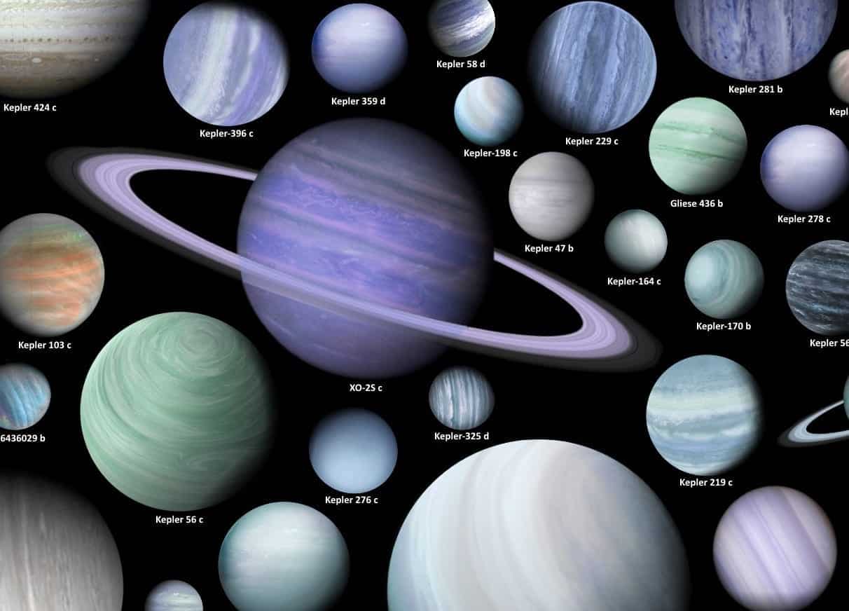 imagem dos exoplanetas
