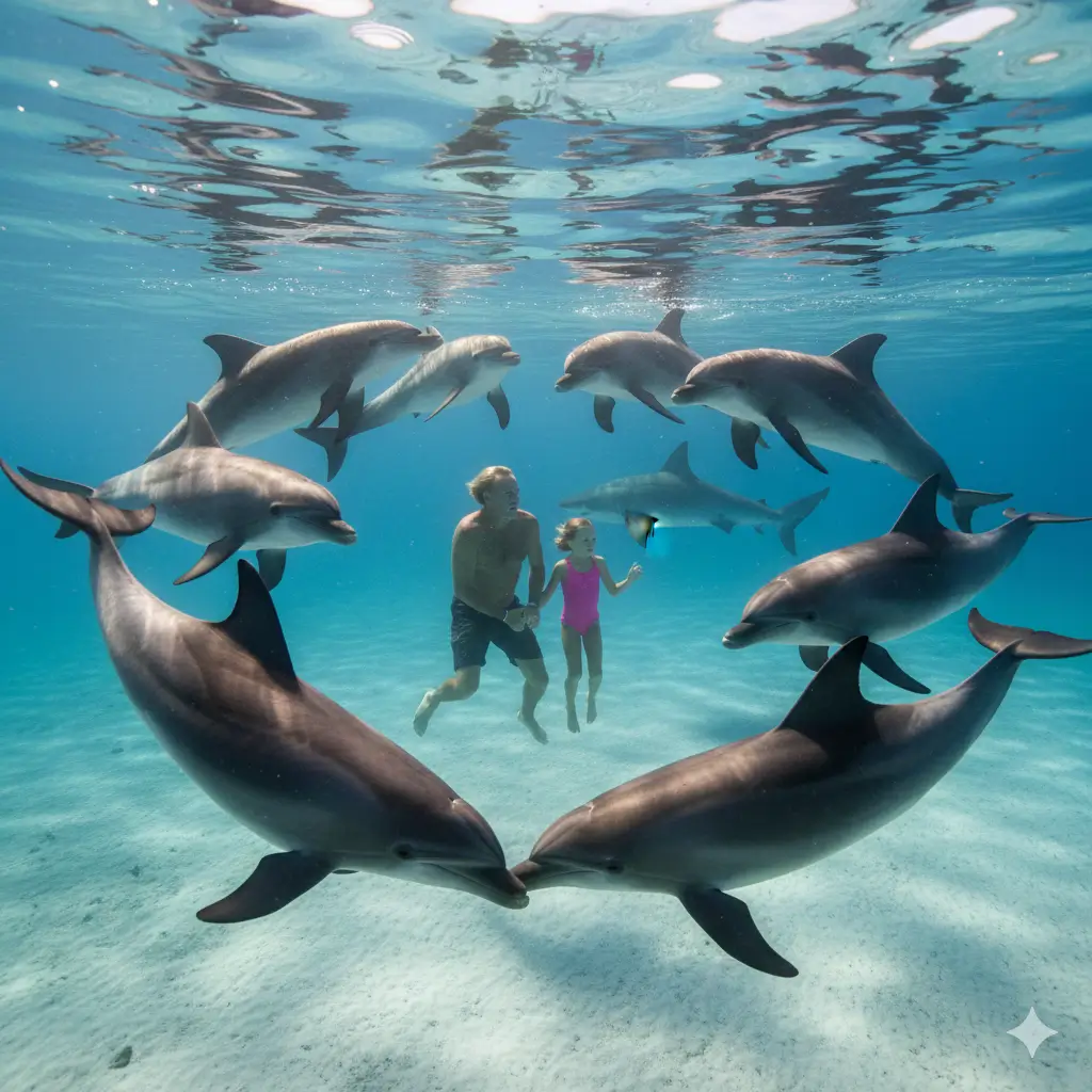 Círculo de Proteção: O dia em que golfinhos decidiram salvar uma família de um ataque inevitável